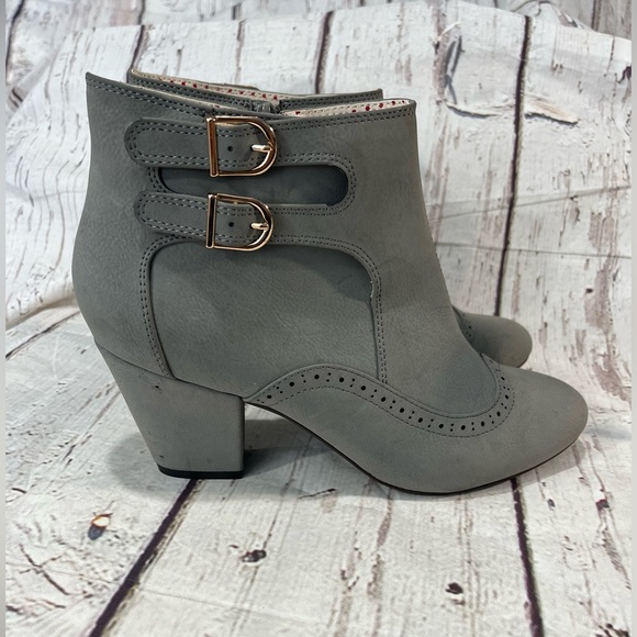 BAIT FOOTWEAR Retro Style Wingtip Booties Gray-9 - Picture 2 of 7